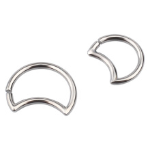 Charm Moon 316L Surgical Steel Twistable Fake Earring Nose Ring  Body Jewelry